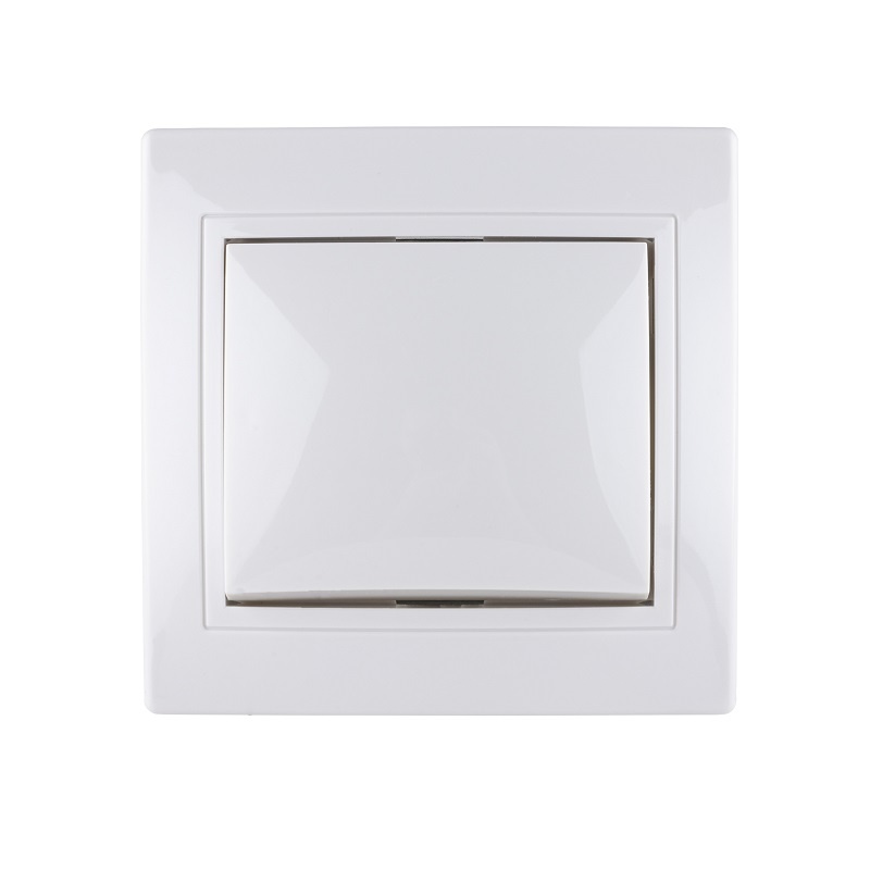 Выключатель с/у Таймыр SQ1814-0001, 1 клавиша, б/инд, белый