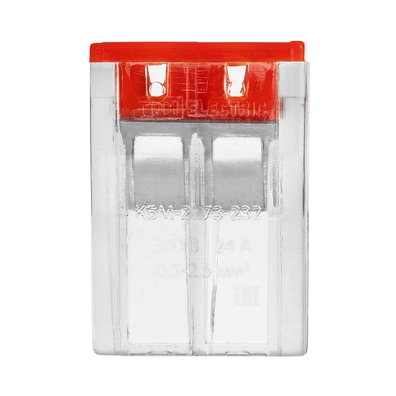 Клемма 2273-232 с пастой, 2 провода 1,0-2,5 мм2 (5 шт.)