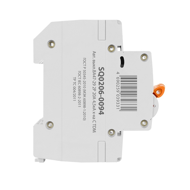 Выключатель автоматический TDM ВА 47-29, 4,5кА, С 20А, 2П