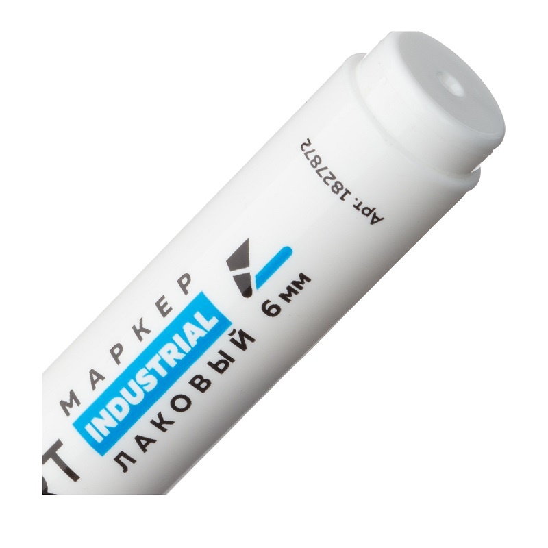 Маркер лаковый Topfort Industrial белый 6 мм