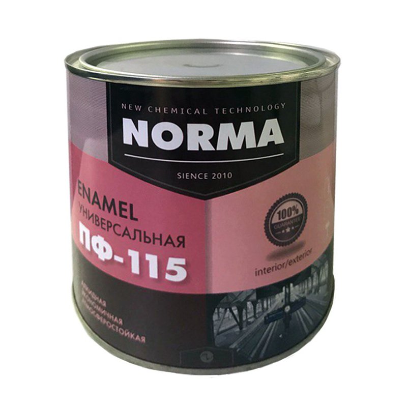 Эмаль Novolocor ПФ-115 НОРМА, черная (1,9 кг)