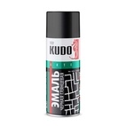 Эмаль аэрозольная Kudo KU-1002 универсальная чёрная глянцевая (0,52 л)