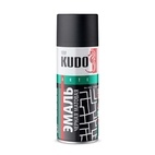 Эмаль аэрозольная Kudo KU-1102 универсальная чёрная матовая (0,52 л)