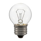 Лампа накаливания Е27, шар, 40Вт, 230В, прозрачная
