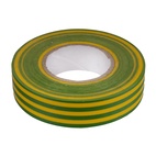 Изолента ПВХ, желто-зеленый, 19 мм х 20 м
