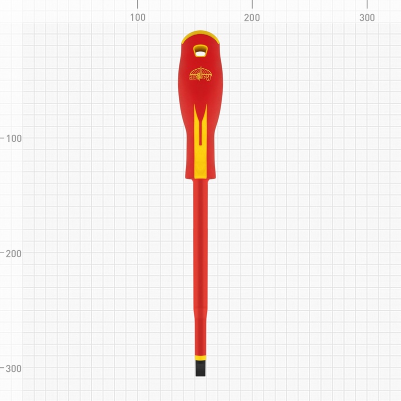 Отвертка Варяг 86056 диэлектрическая 1000В, SL 8х175 мм