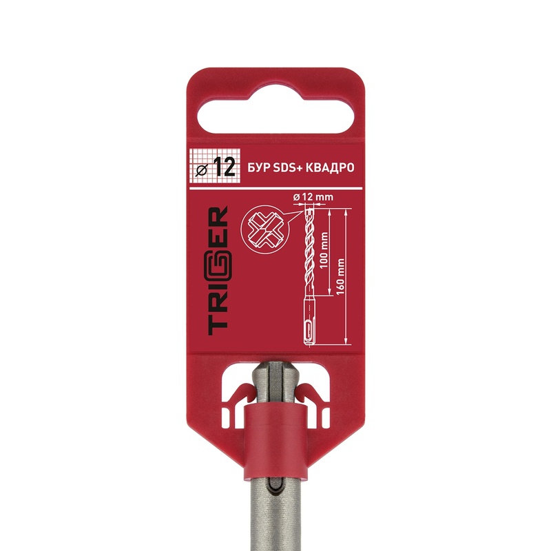 Бур Trigger Quadro 78492 SDS+ 12х100/160 мм