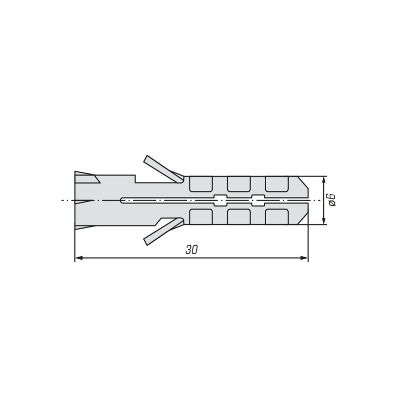 Дюбель PR 6х30 нейлон (500 шт)