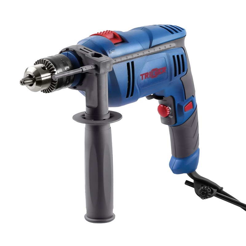 Дрель ударная сетевая Trigger 20012, 13 мм патрон ключевой 0,9 кВт, 0-2800 об/мин