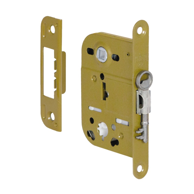 Замок SCHLOSS 2041 в комплекте с ответной планкой 0028 оливка (03036)