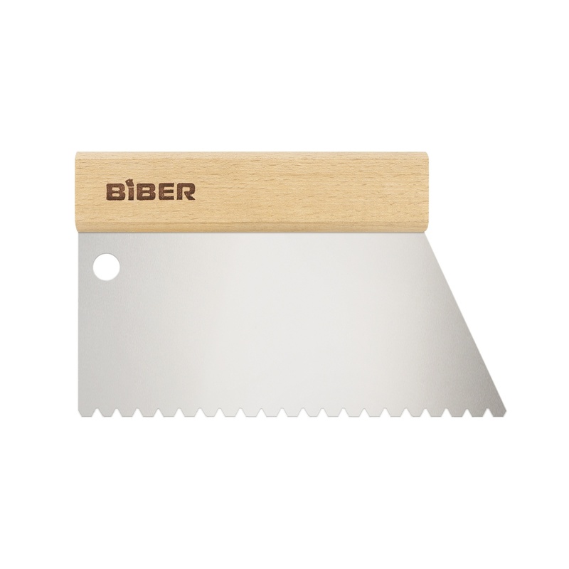 Шпатель для клея Biber 35282 зуб тип B6, 180 мм