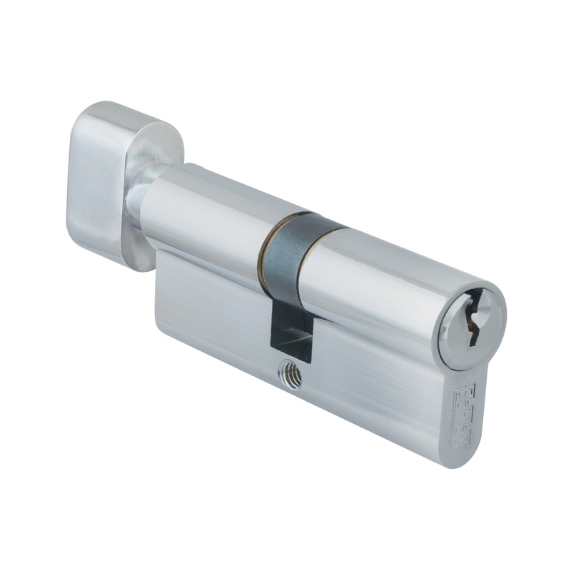 Цилиндр для замка ключ/завертка SCHLOSS 84013 (35/35) хром 70 мм (10/50)