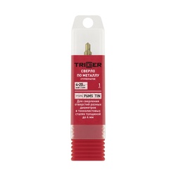 Сверло ступенчатое по металу Trigger 74344 Р6М5 TIN d 4-20 мм