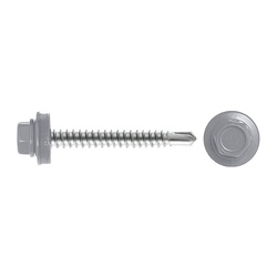Саморез кровельный SWFS Premium RAL-7004 ZP 4,8х28 (300 шт) круглый конт-р