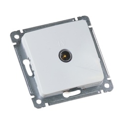 Розетка телевизионная TV с/у Master РСТВ-401, 1 гнездо, белая