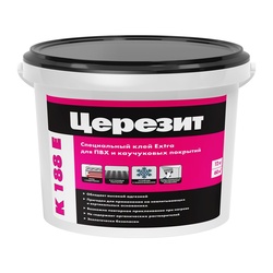 Клей для ПВХ, каучуковых и других покрытий Церезит K 188E (12 кг)