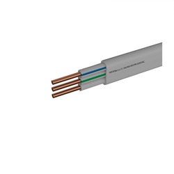 Провод соедин. гибкий ПУГНП (ПУГСП) 3х1,5 мм², белый (бухта-100 п.м.)