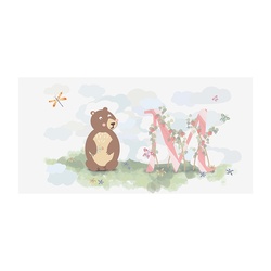 Декор настенный Kerabel Зоопарк Азбука, 200х400х7,5 мм (пр-во БКСМ)