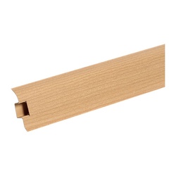 Плинтус Ideal Комфорт, с кабель-каналом, вишня, 55 мм (2,5 м)