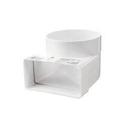 Колено соединительное Наш Вент 821, d=100 мм, 204х60 мм