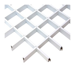 Элемент "мама" для решётки грильято 50х50 мм, L=600 мм, h=40 мм, белый