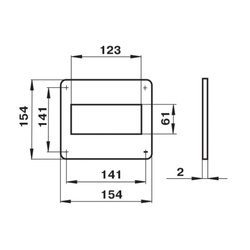 Пластина настенная Наш Вент 75 120х60 мм